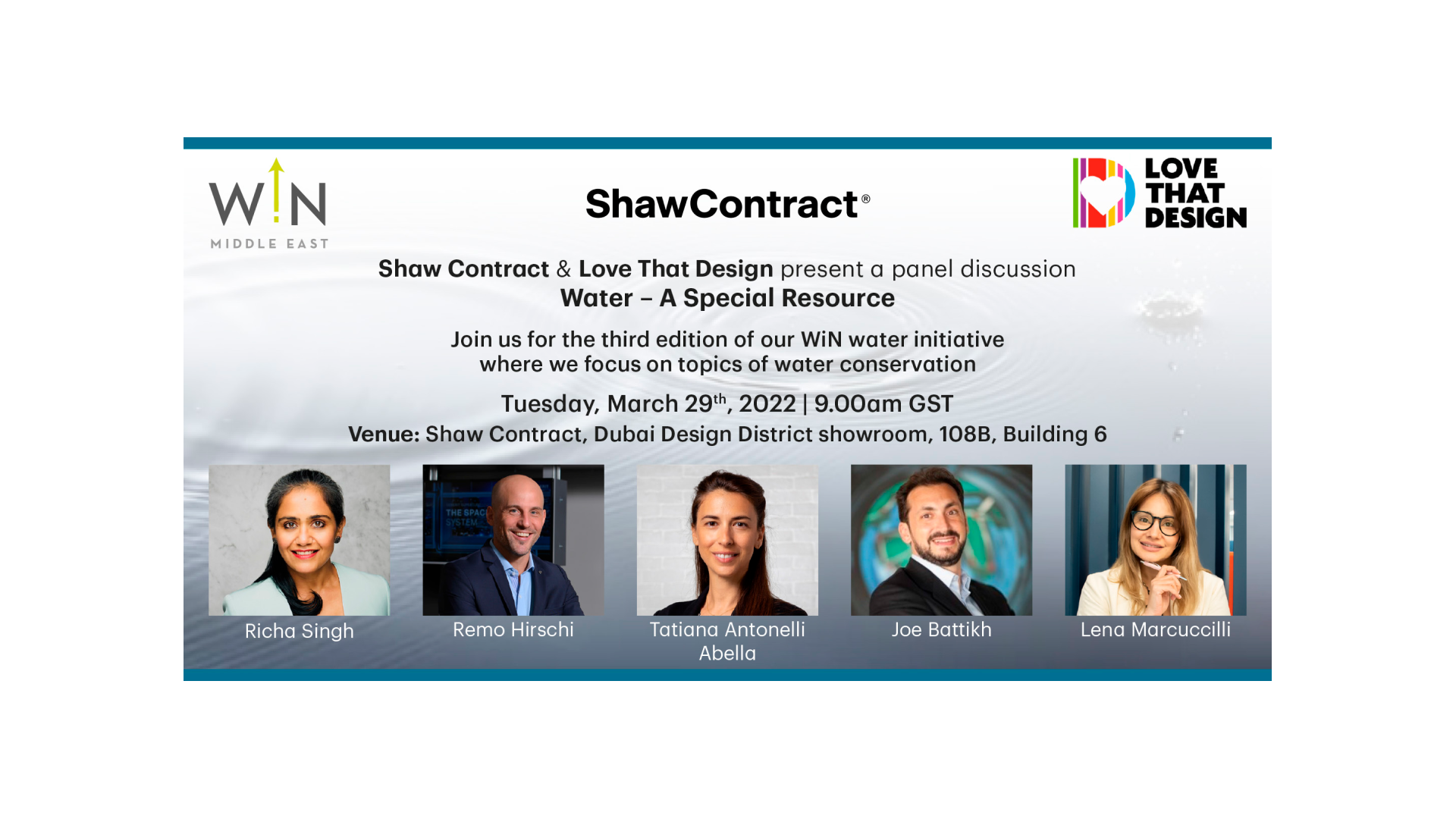 Shaw Contract & Love That Design Present Water - A Special Resource V3.0