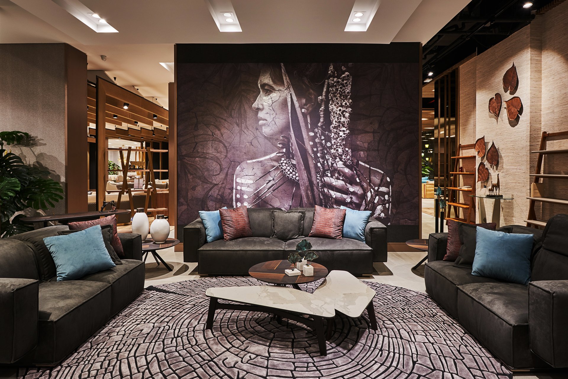 Al Huzaifa Furniture Showroom, Dubai Showroom Interior Design on Love