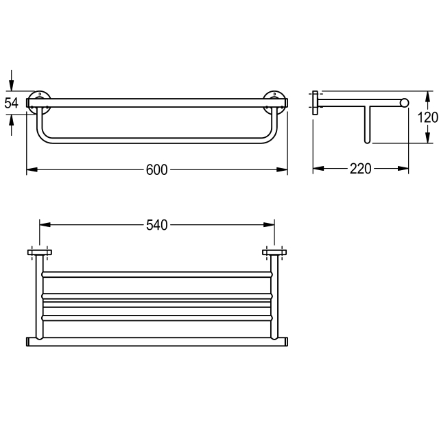 Towel 2025 rail length