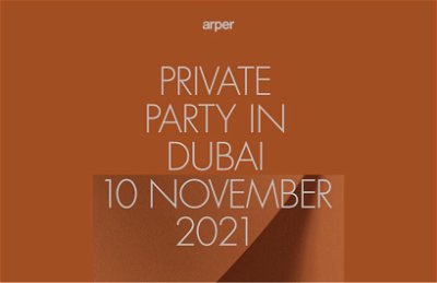 Arper Private Party in Dubai