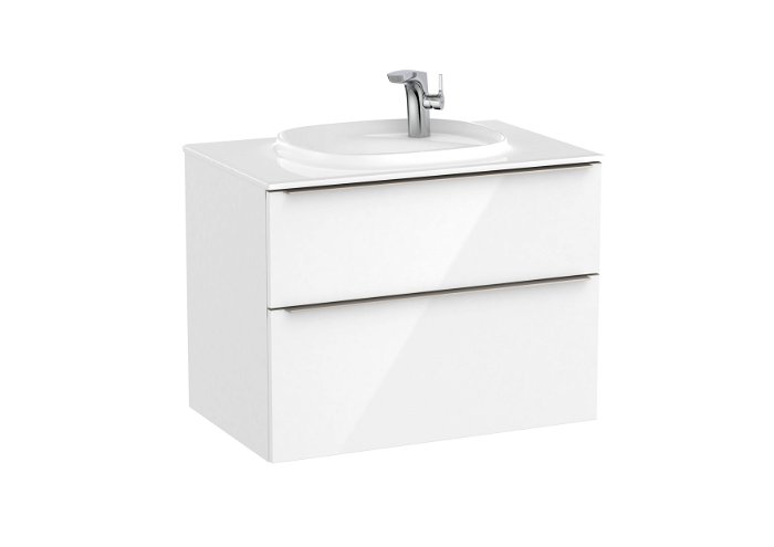 Beyond - Unik (base unit with two drawers with handles and FINECERAMIC® basin) 800 x 498 x 600 mm, 851453...