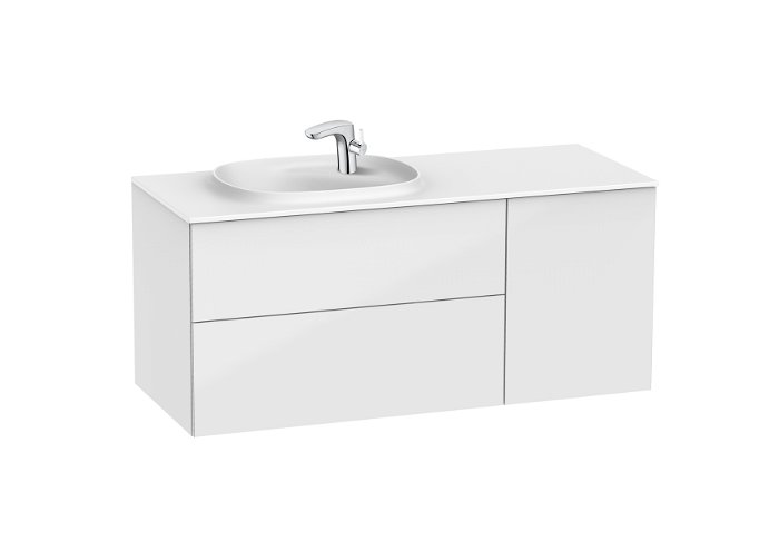 Beyond - Unik (base unit with two drawers, one door and SURFEX® basin on the left) 1200 x 505 x 525 mm, 851391...