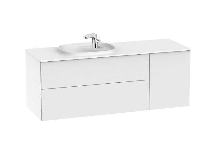 Beyond - Unik (base unit with two drawers, one door and SURFEX® basin on the left) 1400 x 505 x 525 mm, 851393...