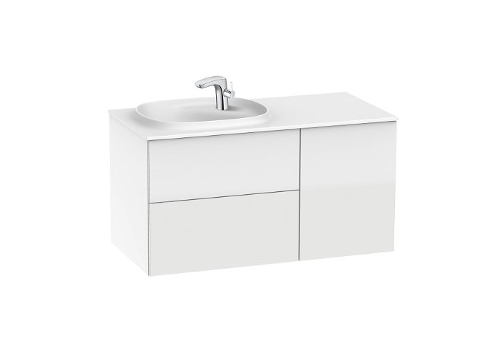 Beyond - Unik (base unit with two drawers, one door and SURFEX® basin on the left) 1000 x 505 x 525 mm, 851389...