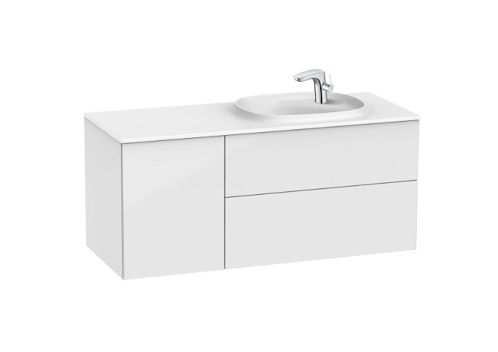 Beyond - Unik (base unit with two drawers, one door and SURFEX® basin on the right) 1200 x 505 x 525 mm, 851392...