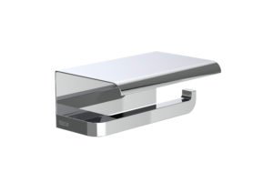 Record - Toilet roll holder with cover (Can be installed with screws or adhesive) 167 x 106 x 67 mm, 817665001