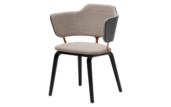 MyFlow Meeting chair with wooden legs