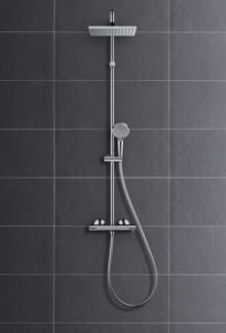 Vernis Shape Showerpipe 230 1jet with Thermostat