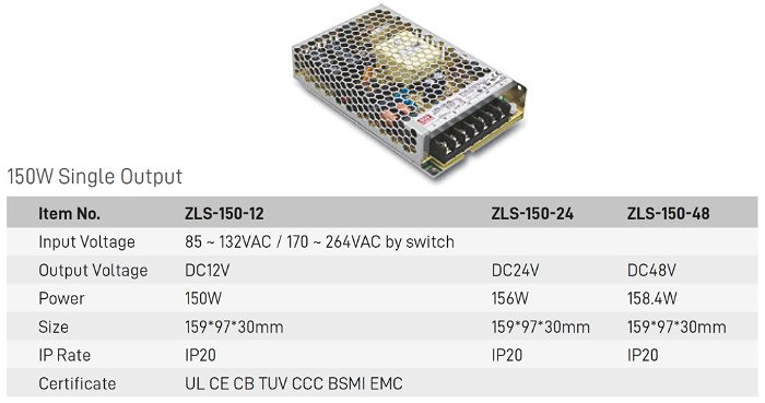 Switching Power Supply ZLS-75-12