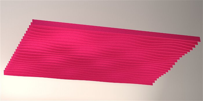Ceiling Baffle Wave Sine Bespoke