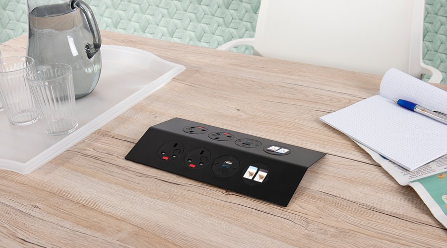 peak-black-3-in-desk-charging-solutions-on-desk-charging-solutions-plug-sockets-for-meeting-rooms-plug-sockets-for-office-usb-charging-for-phones-plug-sockets-for-laptops-on-desk-plugs