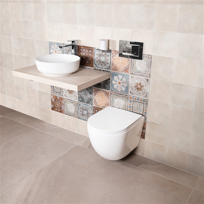 Envoy Wall Mounted Rimless WC And Seat