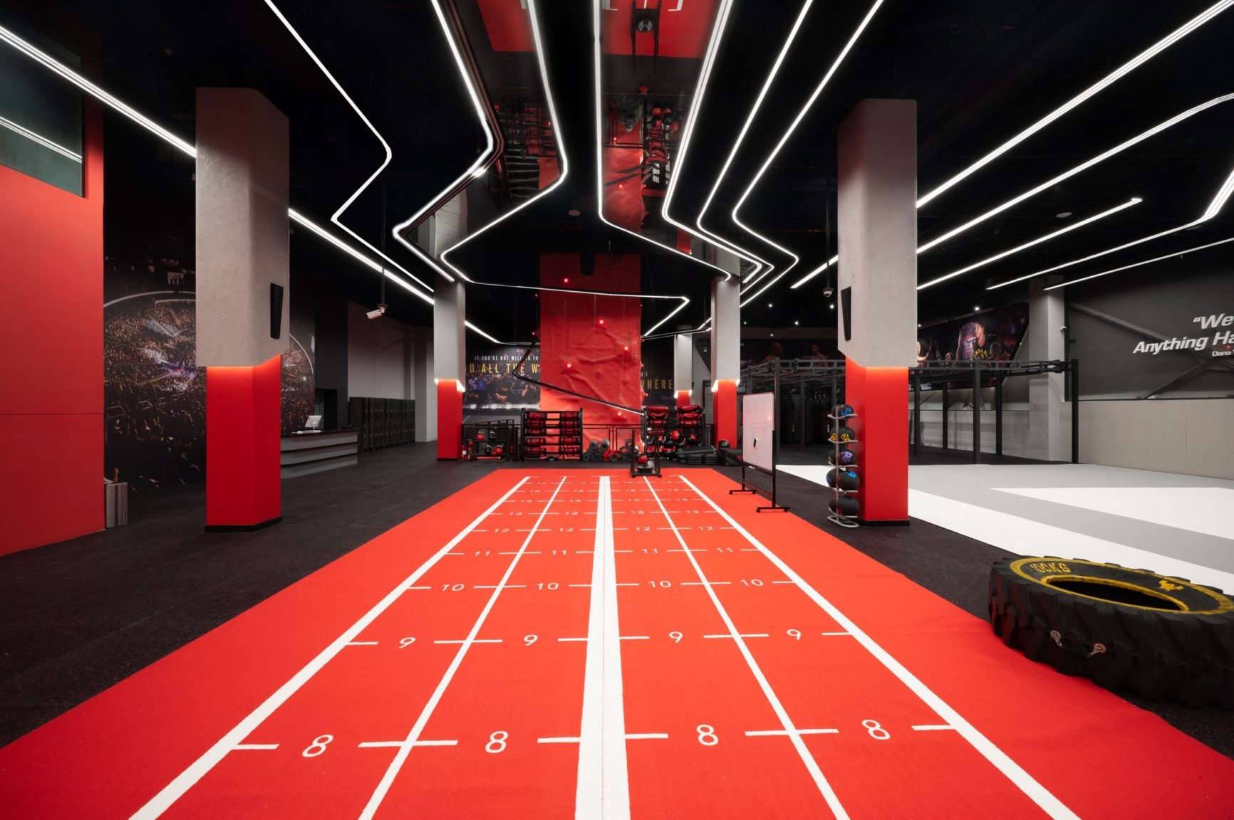 UFC Gym Silicon Central, Dubai Fitness Center Interior Design on