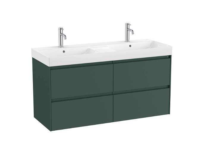 Unik (base unit with four drawers and double bowl basin)