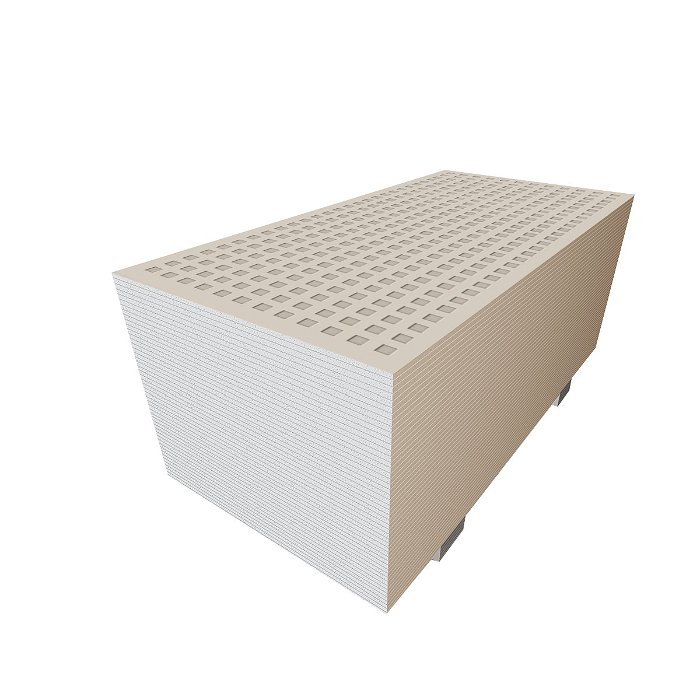 Skyrock Ecoblock Acoustical Gypsum Board Square Perforation Q12