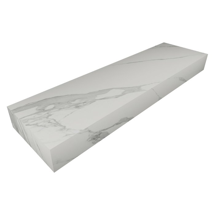 Alpine Floating Shelf 1800x500x170 Mm Satin Carrara