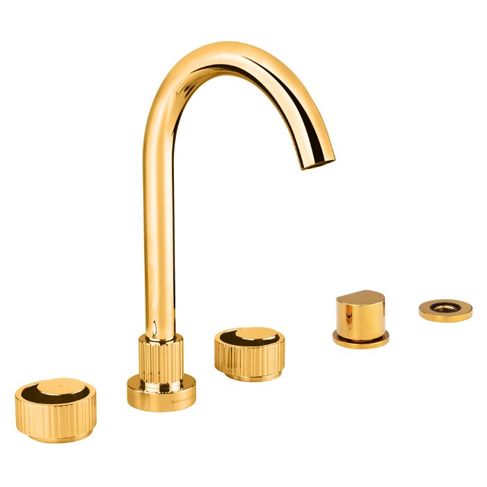 Orology 5 Hole Bath/shower Mixer Without Hand Shower Pvd Gold