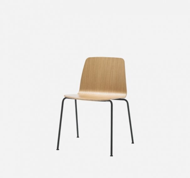 VARYA WOOD Chair with 4 leg frame (stackable)