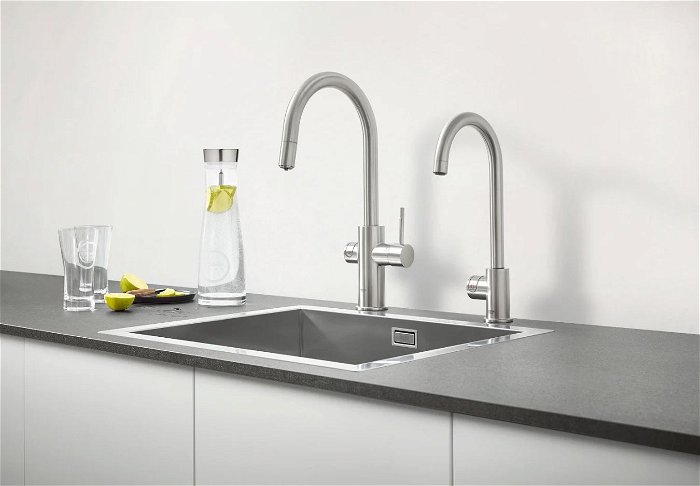 GROHE Blue Professional C-spout kit with Mono faucet - chrome