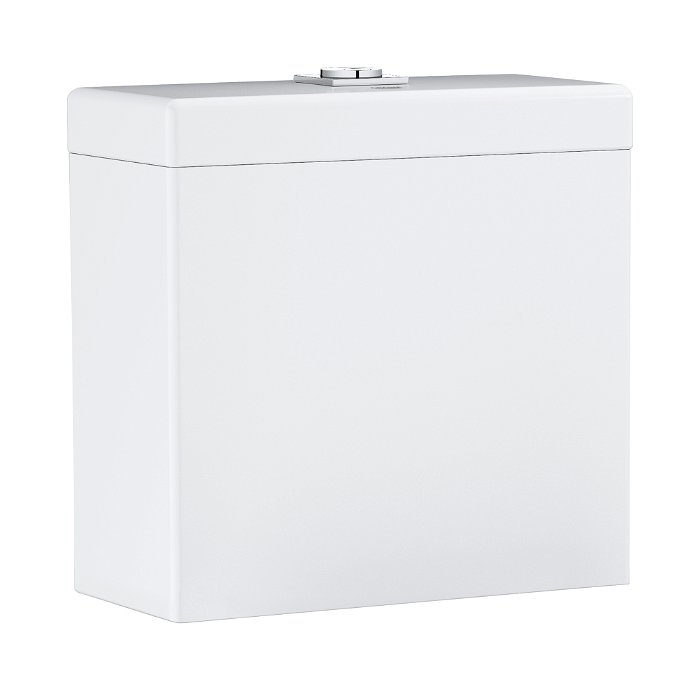 Cube Ceramic Exposed flushing cistern for close coupled combination