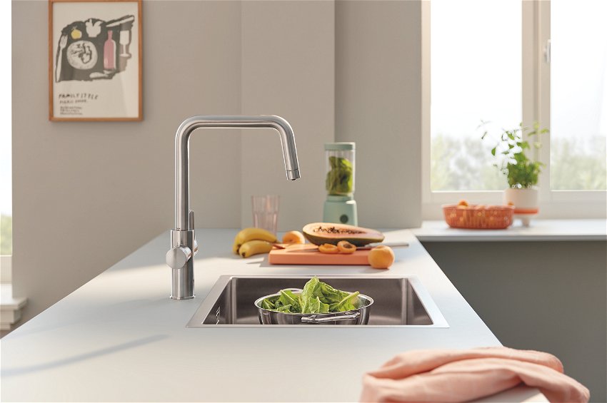 GROHE Blue Pure Eurosmart Filter faucet - supersteel - Love That Design