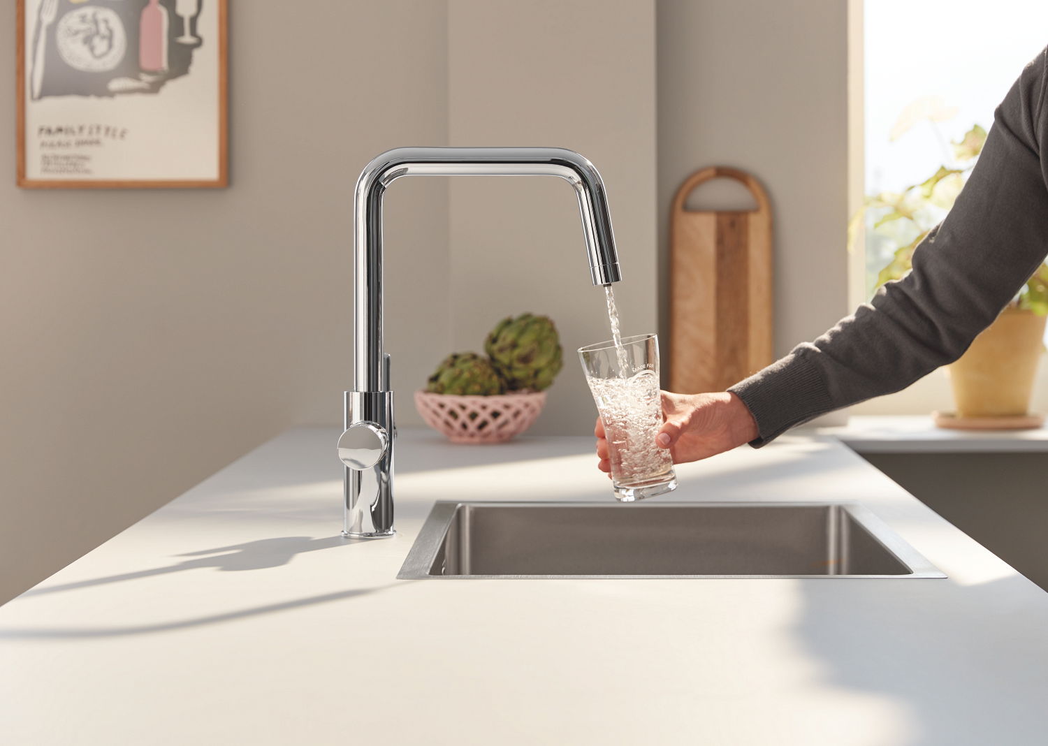 GROHE Blue Pure Eurosmart Starter kit with reverse osmosis mineralization filter Love That Design