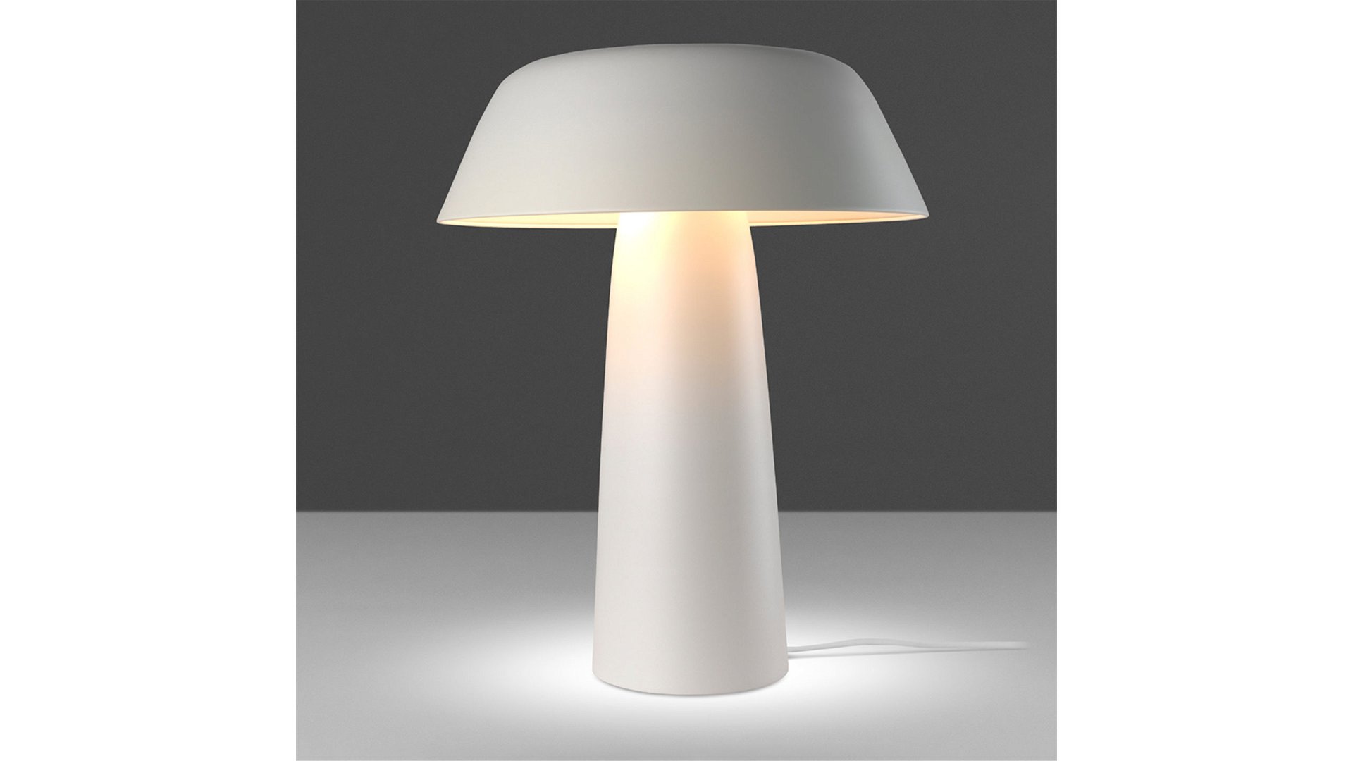 LAMPARA Table lamp in white steel 8054C - Love That Design